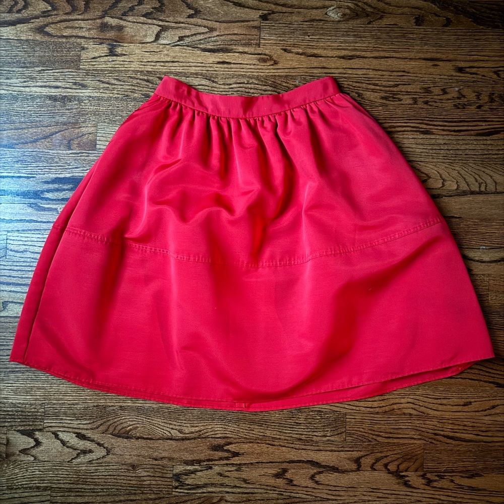 EUC Express Red Midi Skirt, size 10